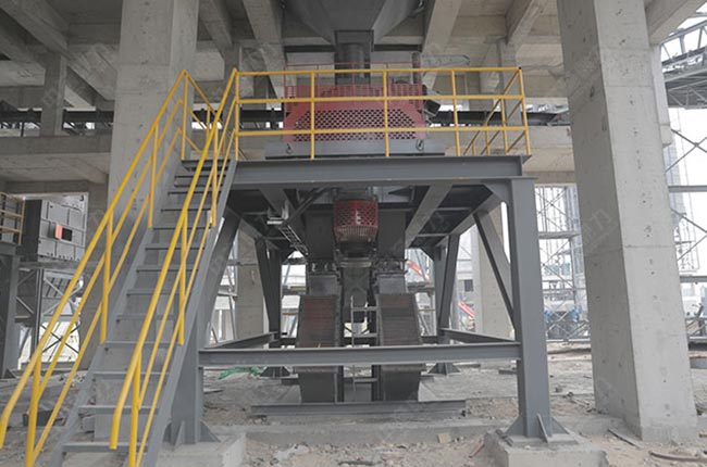 日產2000噸制砂生產線現場