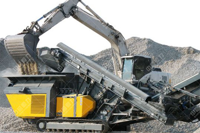 移動式破碎機組成之給料系統