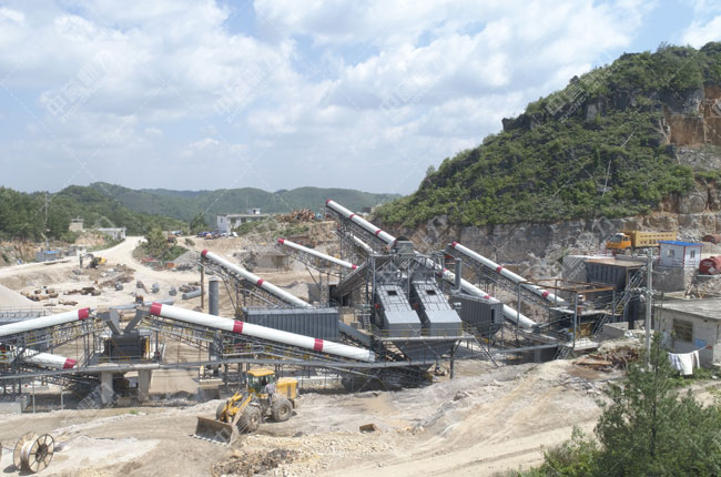 貴州黔南萬(wàn)隆建材時(shí)產(chǎn)1000噸砂石生產(chǎn)線